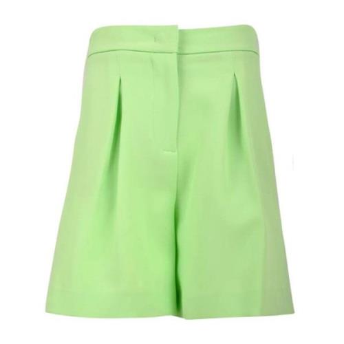 Grøn Elegant Bermuda Shorts med Lynlås