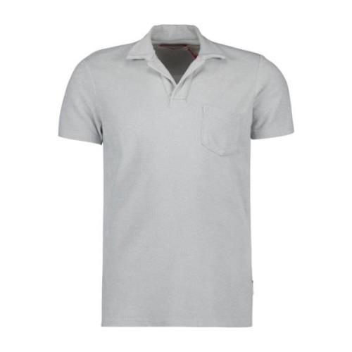 Terry Cotton Polo Shirt Solid Color