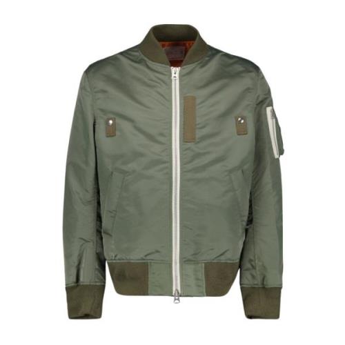 Nylon Bomber Jakke