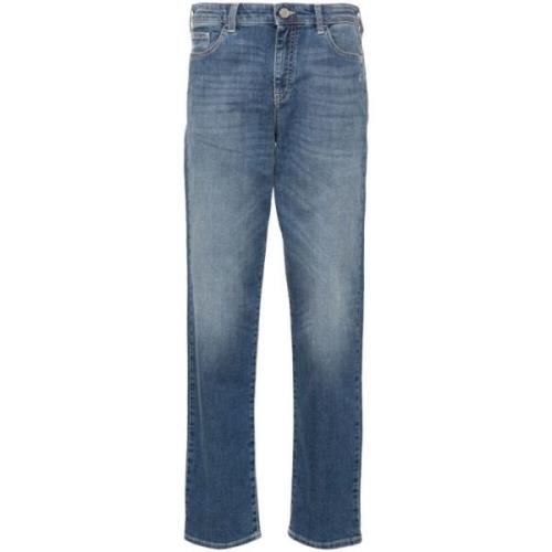 Blå Jeans Slim Fit Klassisk Fem Lommer