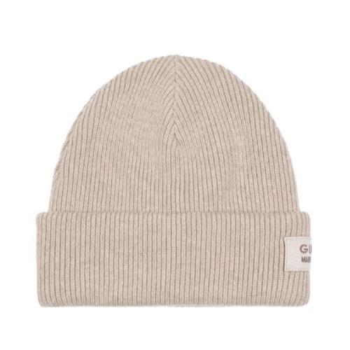 Neutral Ribbed Wool Hat SS24