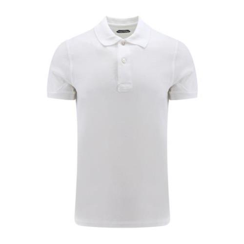Hvid T-shirt Polo Logo Broderi
