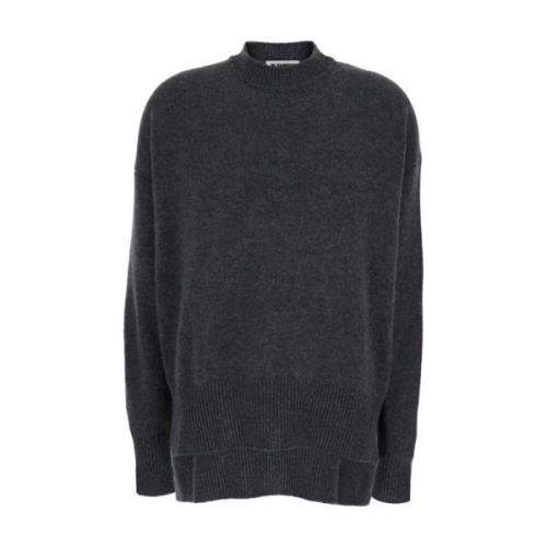 Grå Cashmere Crew Neck Sweater