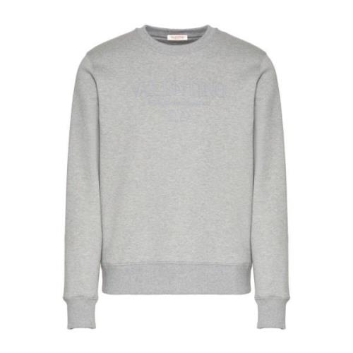 Bomuld Rund Hals Sweatshirt med Print