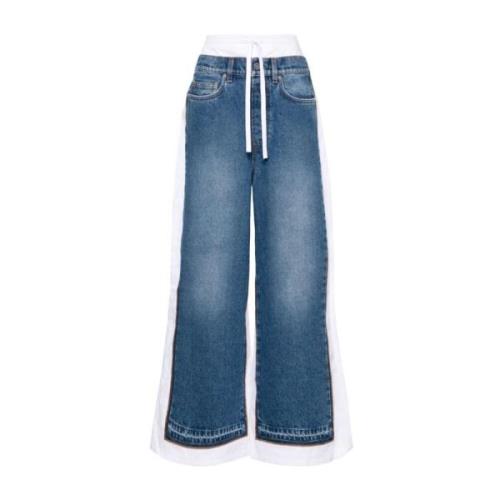 Vintage Blå Bomuld Denim Jeans