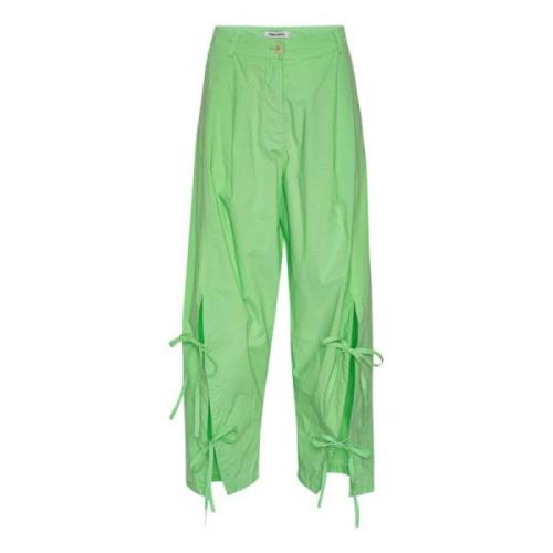 Sommer Grøn Bånd Detalje Korte Bukser
