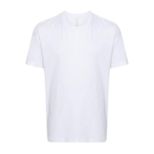 Hvid Slub Tekstur T-shirt