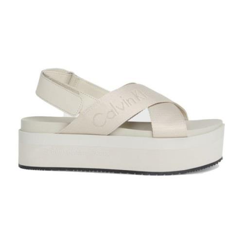 Beige Flad Sandal Sling