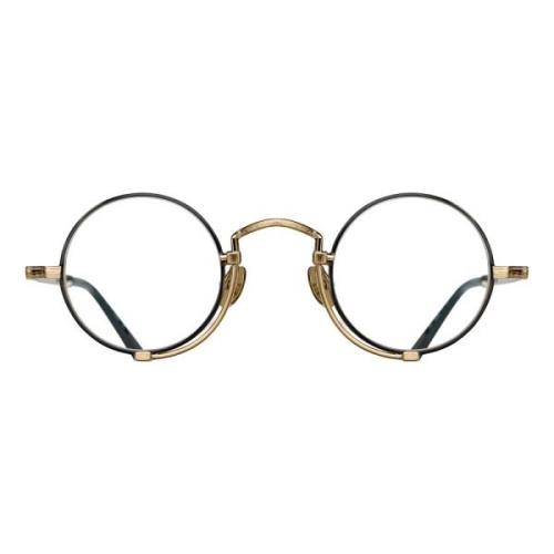 Brushed Gold Matte Black Eyewear Frames
