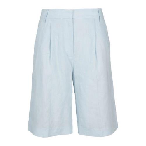 Linned Bermuda Slit Shorts