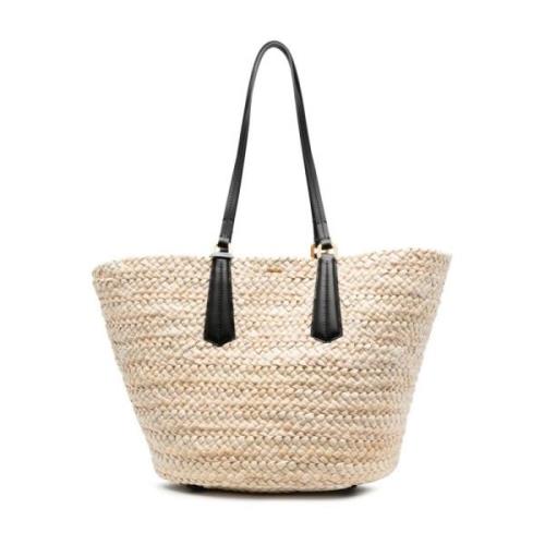 Beige Voyager Tote Bag