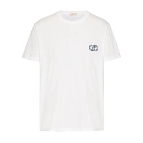 Hvid Bomuld VLogo T-Shirt