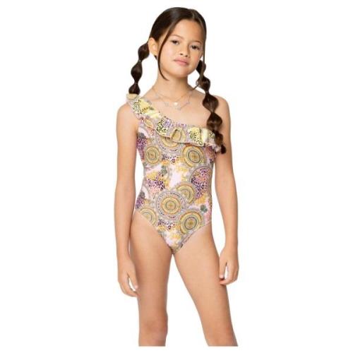 Ruffled Monokini Pige Badedragt