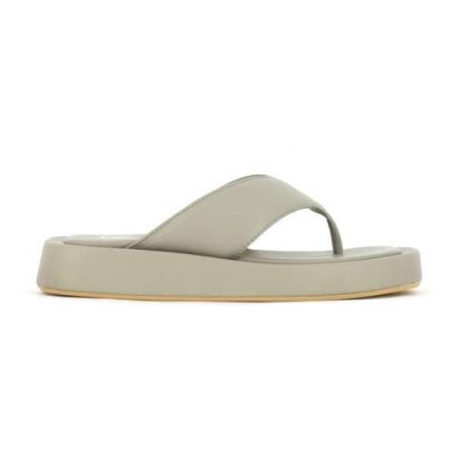 Nube Light Grey Nappa Læder Sandal