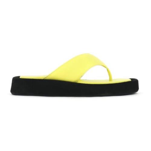 Bi-Color Læder Sandal