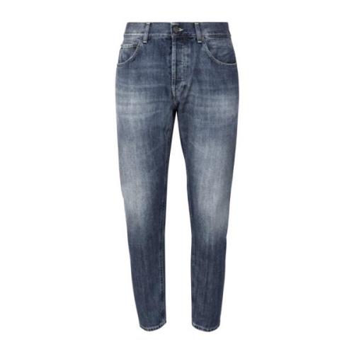 Slim Fit Blå Jeans Made in Italy
