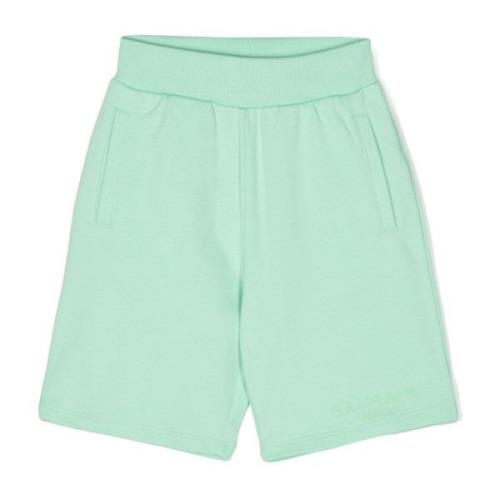 Grøn Bomuld Bermuda Shorts