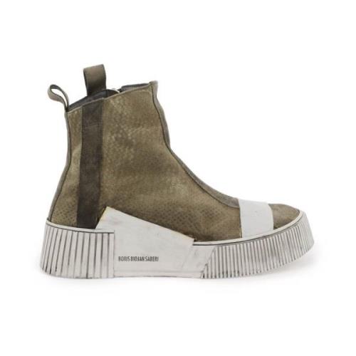 Perforeret læder Hi-Top Sneakers