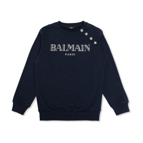 Sweatshirt med logo