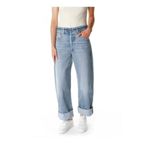 Baggy Cropped Straight Leg Jeans