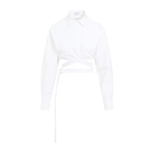 Hvid Crossed Skjorte