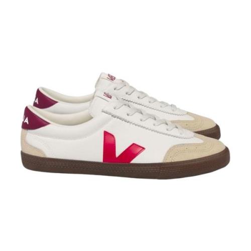 Hvide Læder Volley Sneakers