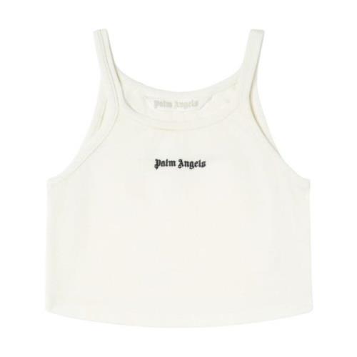 Hvid Logo Print Tank Top