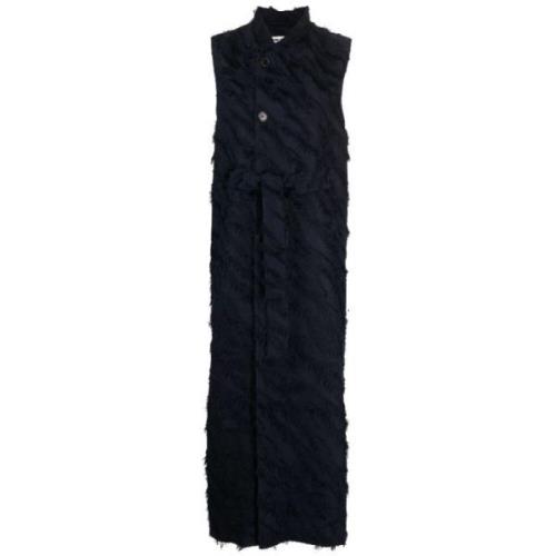 Navy Frill Waistcoat Kjole