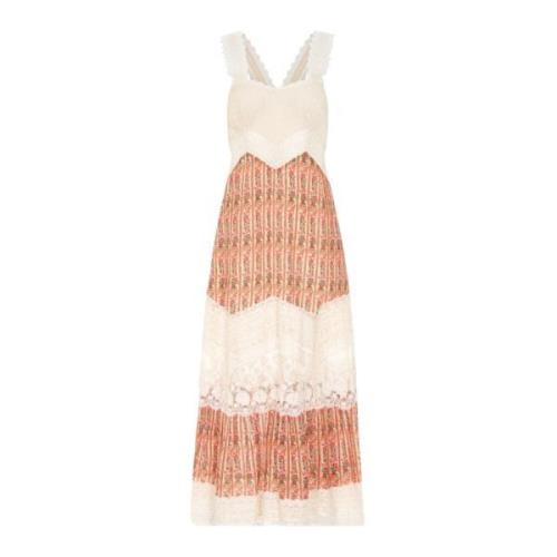 Zinnia Stripe & Cream Maxi Kjole