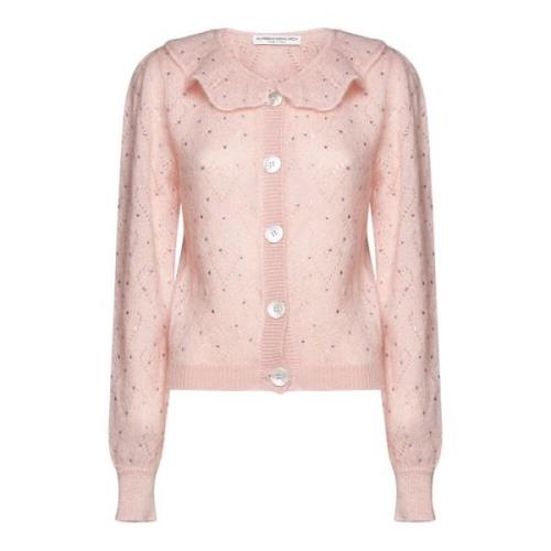 Hjertemotiv Sweater med Rhinestones