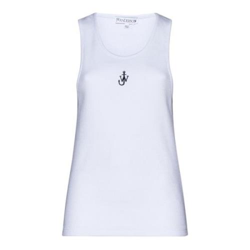 Hvid Anker Broderi Tank Top