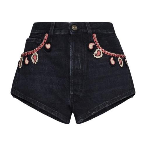 Sort Denim Energi Shorts