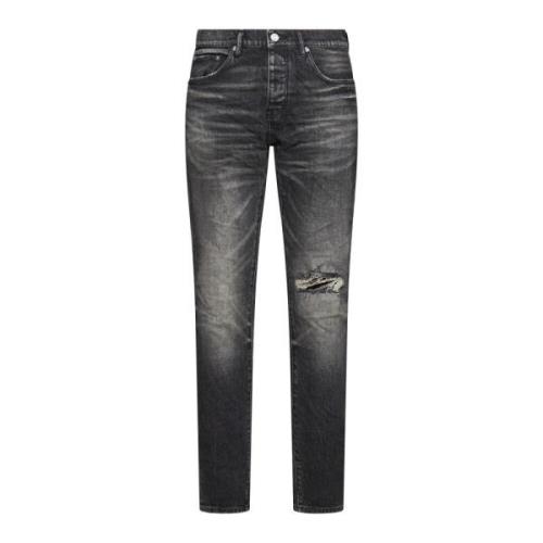Sort Maling-Splatter Denim Jeans
