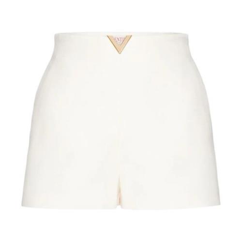 Crepe Couture Shorts Avorio VGold Detalje