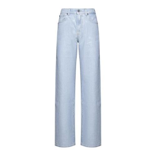 Blå Jeans Stilfulde Denim Bukser