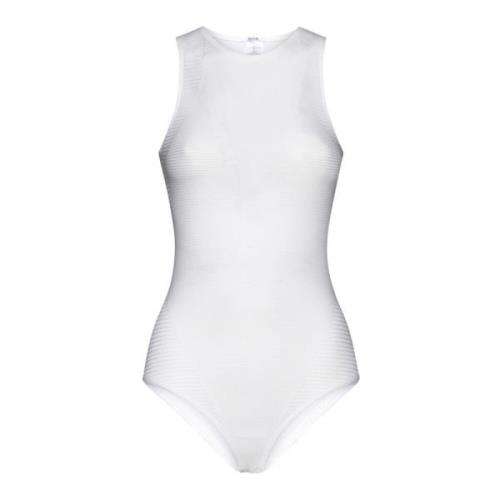 Hvid Grid Net Body Top