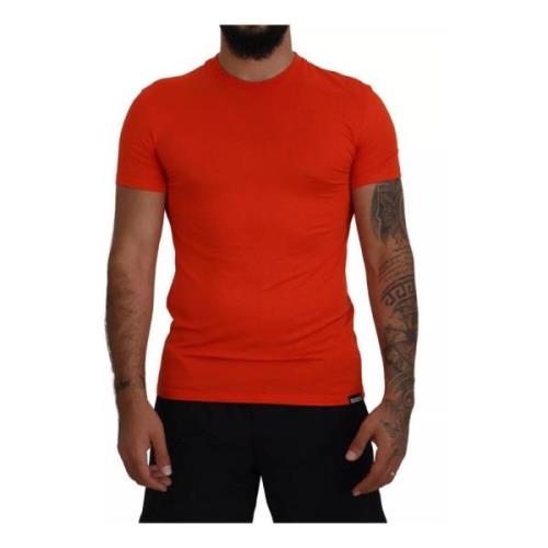 Orange Crewneck T-Shirt Regular Fit