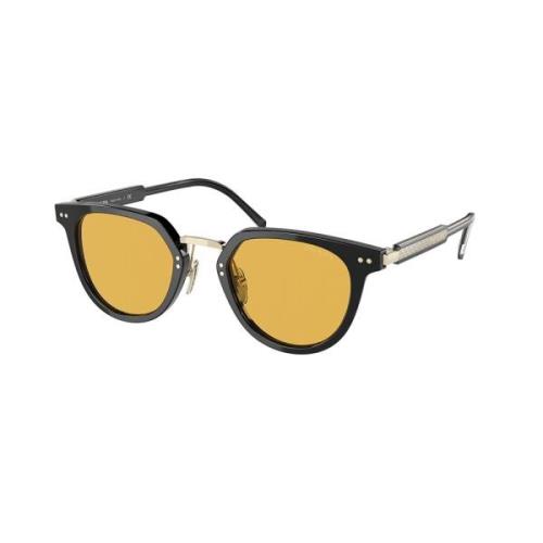Stilfulde solbriller i sort og gul