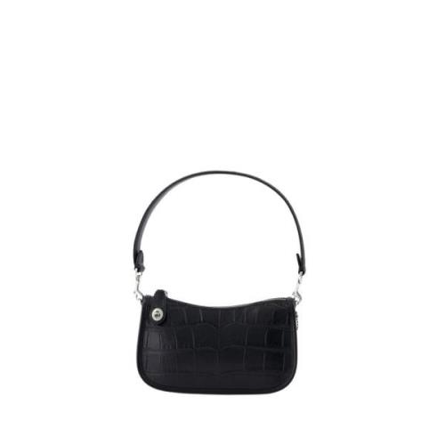 Swinger 20 Crossbody - Sort Læder