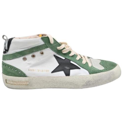 Hvid Grøn Mid Star Ruskind Sneakers