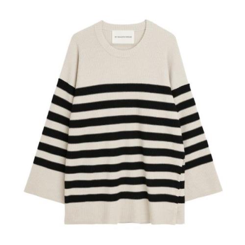 Oversize Wide-Sleeve Merino Wool Sweater