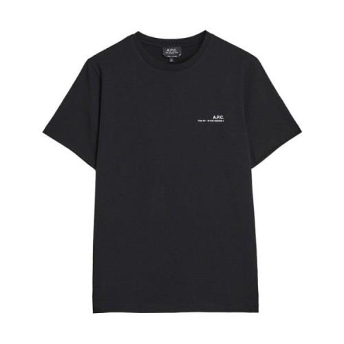 Sort Minimalistisk T-shirt