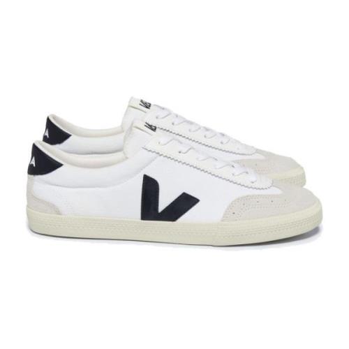 Canvas Volley Sneaker Hvid & Sort