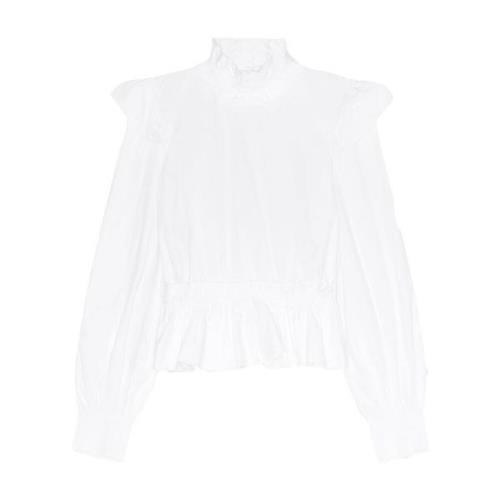 Ruffled Cotton Blouse