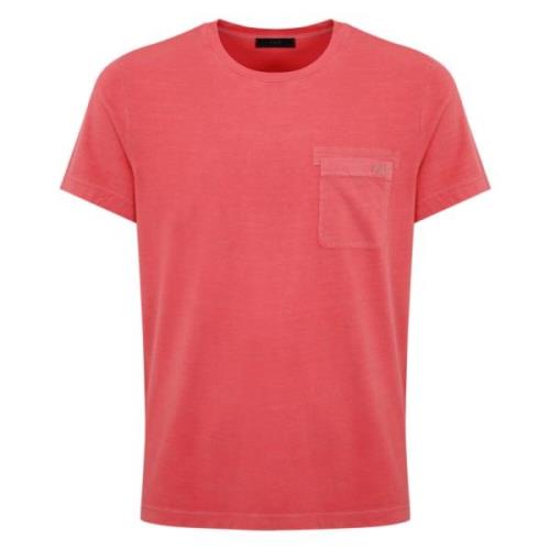 Herre Rød Lomme T-shirt