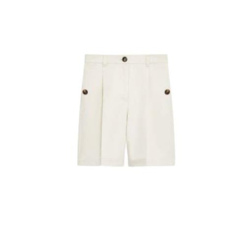 Canvas Bermuda Shorts med franske lommer