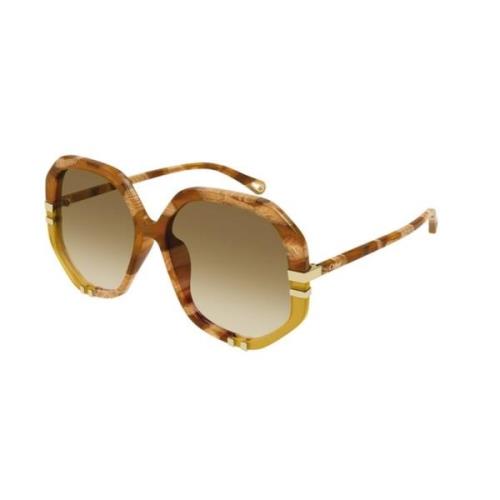 Brun solbriller med brune linser