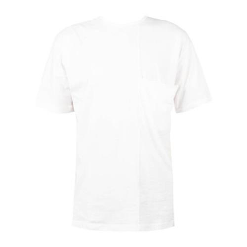 Oversize Rund Hals Lomme T-shirt