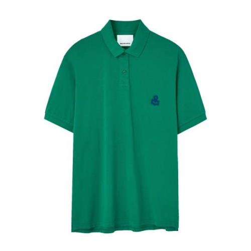 Broderet Logo Grøn Polo Skjorte