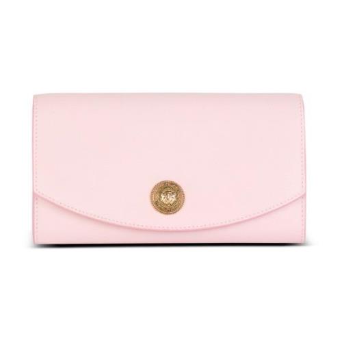 Emblème grained kalveskind clutch